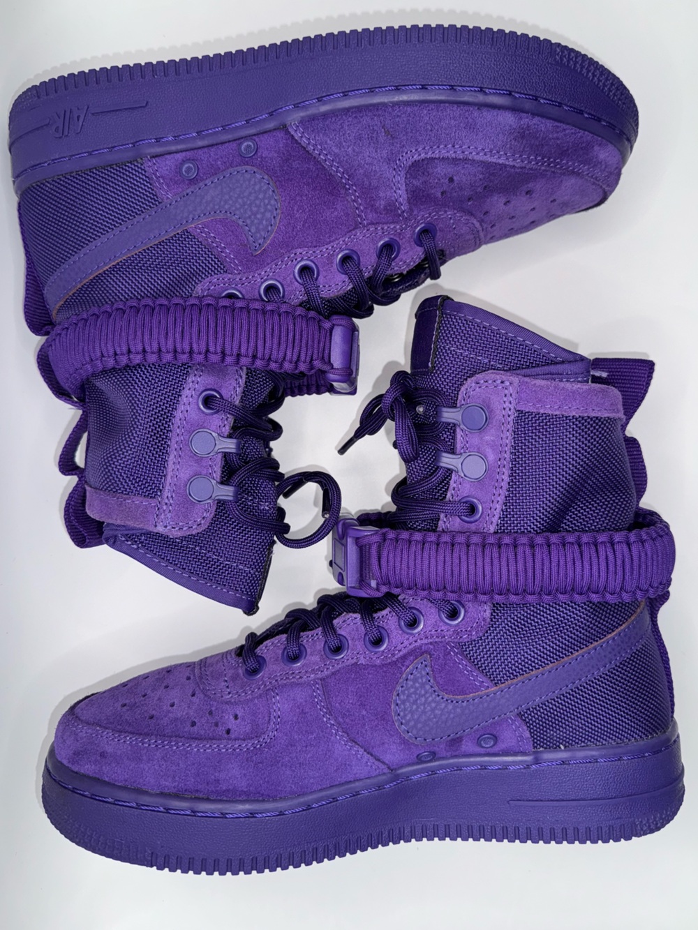 Nike SF Air Force 1 Mid Court Purple Suede Tactical Sneakers Women 7.5/EU38 M5.5
